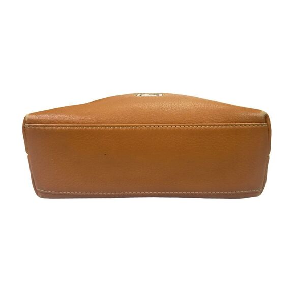 Vintage Dooney & Bourke Brown Pebbled Leather Satchel Crossbody - 9.5”x8”x3.5” - Picture 11 of 16